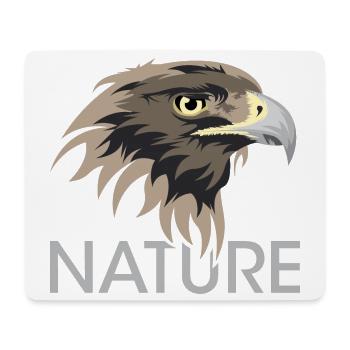 Natur Adler Symbol icon Tiere Logo Illustration - Mousepad (Querformat) - Weiß - Vorne