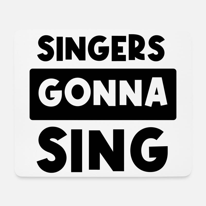 Singers gonna sing - Mousepad (Querformat) - Weiß