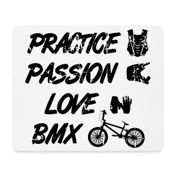 Passion Love BMX - Mousepad (Querformat) - Weiß - Vorne
