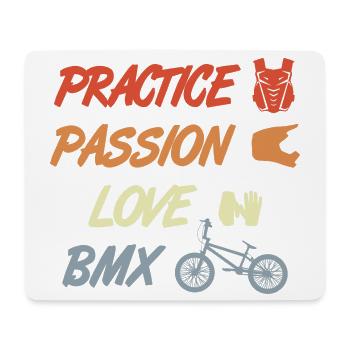 BMX Zitat - Mousepad (Querformat) - Weiß - Vorne