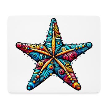 Seestern - Mousepad (Querformat) - Weiß - Vorne