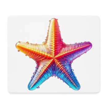 Seestern - Mousepad (Querformat) - Weiß - Vorne