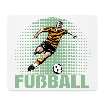 Fußball - Mousepad (Querformat) - Weiß - Vorne