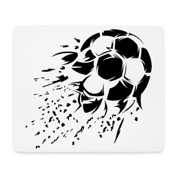 Fußball Schuss Explosion Symbol Team Illustration - Mousepad (Querformat) - Weiß - Vorne
