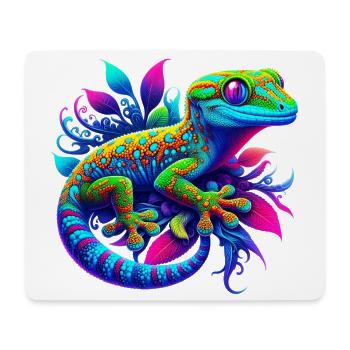Gecko - Tapis de souris (format paysage) - blanc - Devant