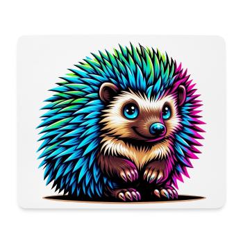 Igel - Mousepad (Querformat) - Weiß - Vorne