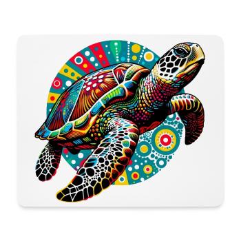 Schildkröte - Mousepad (Querformat) - Weiß - Vorne