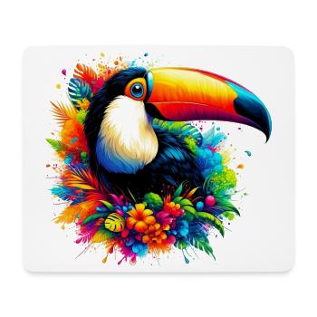 Tukan - Mousepad (Querformat) - Weiß - Vorne