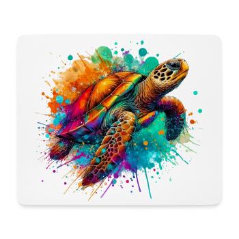 Turtle - Mouse Pad (horizontal) - white - Front