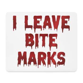 Bite Mark's Blood Traces - Mouse Pad (horizontal) - white - Front