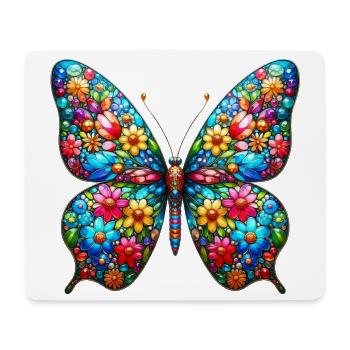 Butterfly - Mouse Pad (horizontal) - white - Front