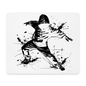 Breakdancer Graffiti - Mouse Pad (horizontal) - white - Front