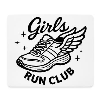 Girls Run club - Mouse Pad (horizontal) - white - Front