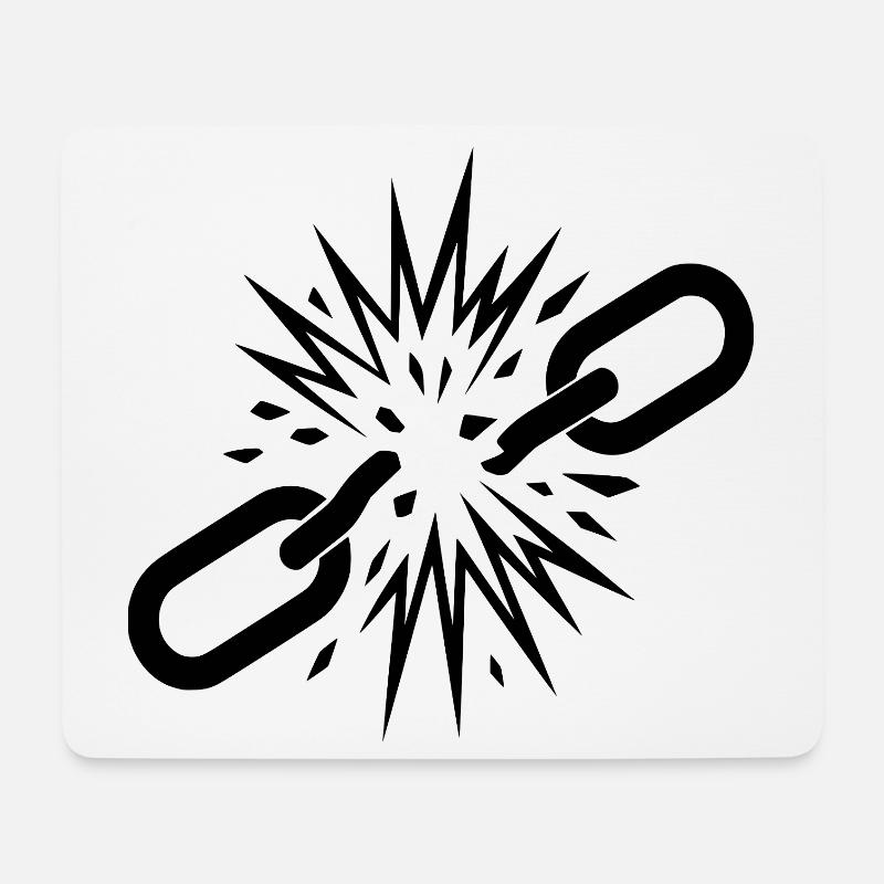 Freiheit - Mousepad (Querformat) - Weiß