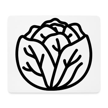 cabbage - Mouse Pad (horizontal) - white - Front