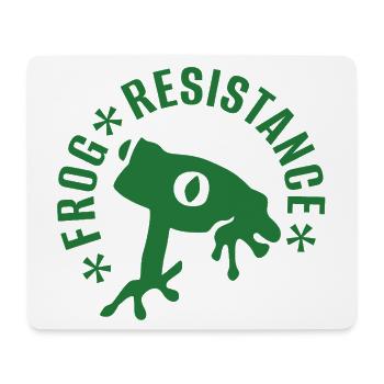 Frosch Widerstand - "Frog resistance" - Mousepad (Querformat) - Weiß - Vorne