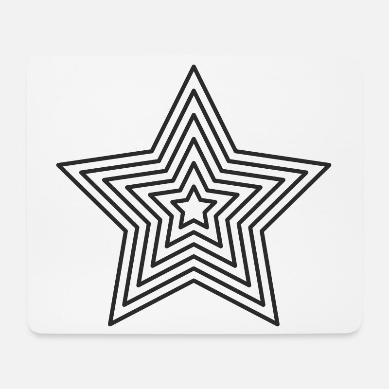 stern  - Mousepad (Querformat) - Weiß