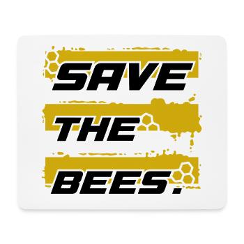 save the bees - Mouse Pad (horizontal) - white - Front