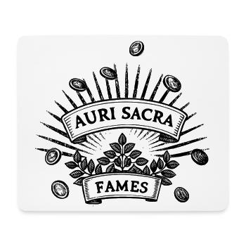 Auri sacra fames  Cursed hunger for gold - Mouse Pad (horizontal) - white - Front