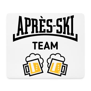 Après-Ski Team (Bier Apres Ski Konkav / POS 3C) - Mousepad (Querformat) - Weiß - Vorne