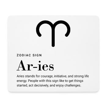 Aries - Zodiac sign - Mousepad (Querformat) - Weiß - Vorne