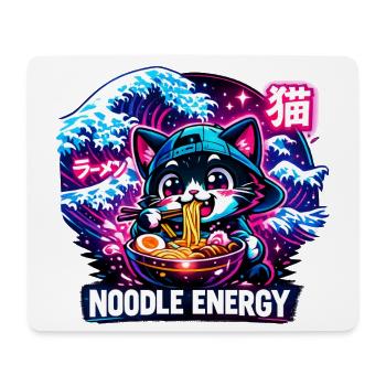 Cats Ramen Noodle Japanese Anime Manga Kawaii - Mouse Pad (horizontal) - white - Front