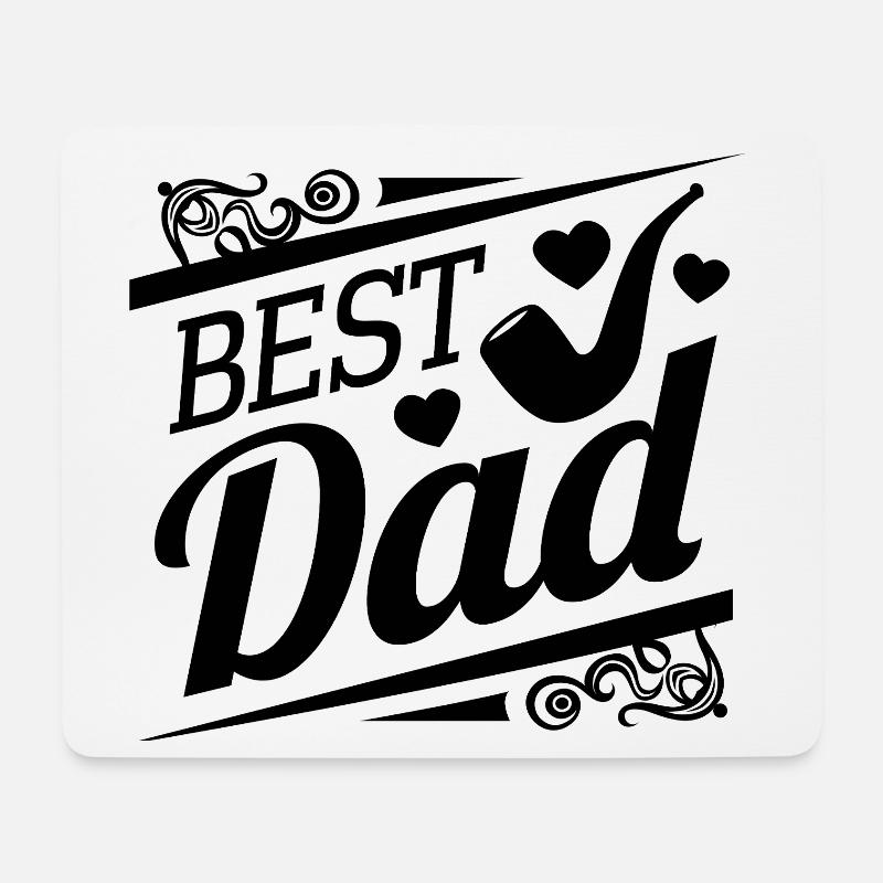Papa, bester Papa, Vatertag - Mousepad (Querformat) - Weiß