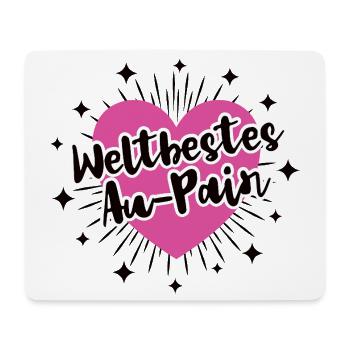 Année de la Au Pair à l’étranger Aupair Meilleures filles au pair - Tapis de souris (format paysage) - blanc - Devant