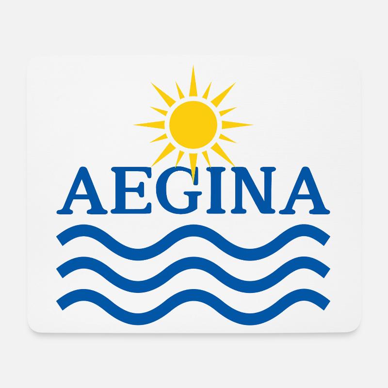 Aegina Sun Waves  - Mouse Pad (horizontal) - white