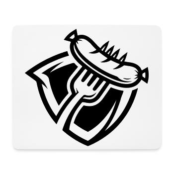 Wurst Gabel - Mousepad (Querformat) - Weiß - Vorne