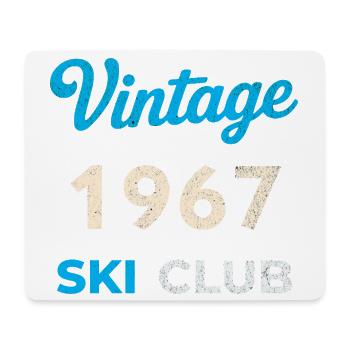 Vintage 1967 – Ski Club Retro Birth Year Gift - Mouse Pad (horizontal) - white - Front