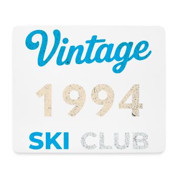 Vintage 1994 – Ski Club Retro Birth Year Gift - Mouse Pad (horizontal) - white - Front