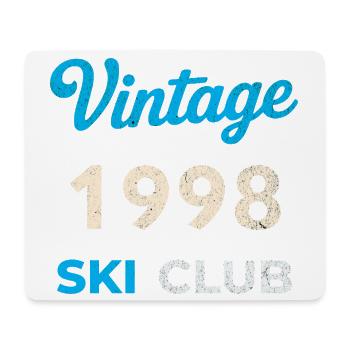 Vintage 1998 – Ski Club Retro Birth Year Gift - Mouse Pad (horizontal) - white - Front