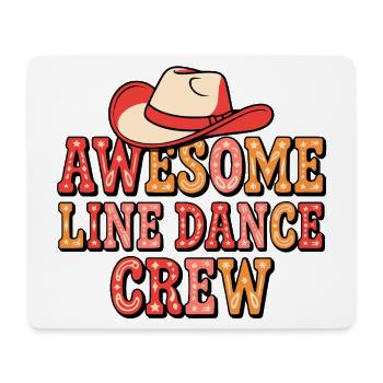Cowboy Line Dance Crew - Mouse Pad (horizontal) - white - Front