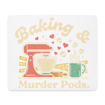 Baking and Murder - Mouse Pad (horizontal) - white - Front
