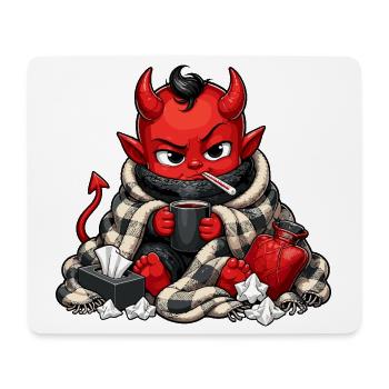 Winter Demon with Hot Drink - Mouse Pad (horizontal) - white - Front