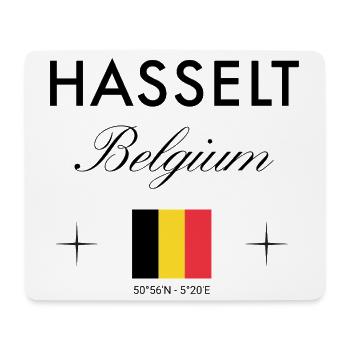 Hasselt Belgium Coordinates Travel Souvenir - Mouse Pad (horizontal) - white - Front