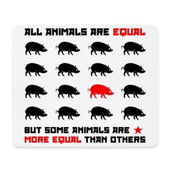 Alle Tiere sind gleich 2 - Mousepad (Querformat) - Weiß - Vorne