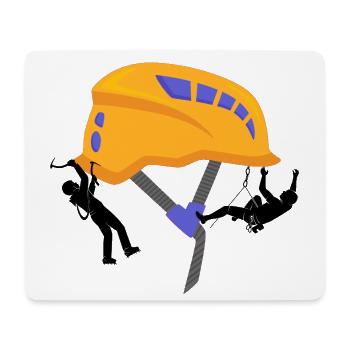 klettern bouldern felsklettern berge Bergsport - Mousepad (Querformat) - Weiß - Vorne