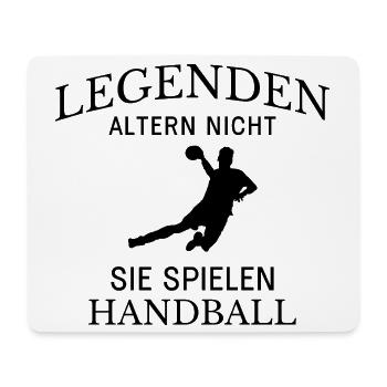 Handball Spruch  - Mousepad (Querformat) - Weiß - Vorne