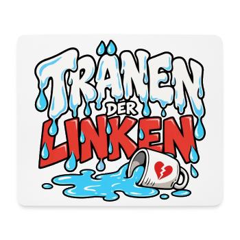 Tränen der Linken Linke Tränen - Mousepad (Querformat) - Weiß - Vorne