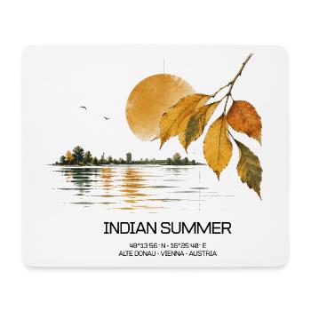 INDIAN SUMMER - Mousepad (Querformat) - Weiß - Vorne