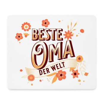 Beste Oma der Welt - Mousepad (Querformat) - Weiß - Vorne