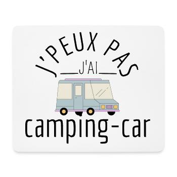 j'peux pas j'ai camping-car - Tapis de souris (format paysage) - blanc - Devant