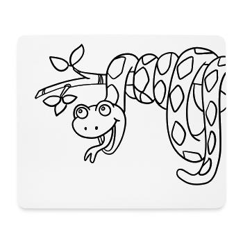 Ausmalbild für kreative Köpfe und kleine Künstler - Mousepad (Querformat) - Weiß - Vorne