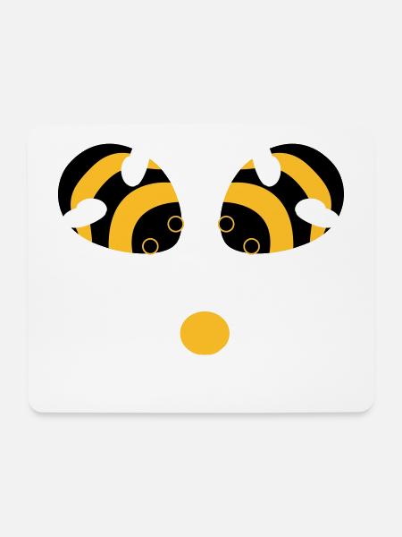 Bees flower - Mouse Pad (horizontal) - white