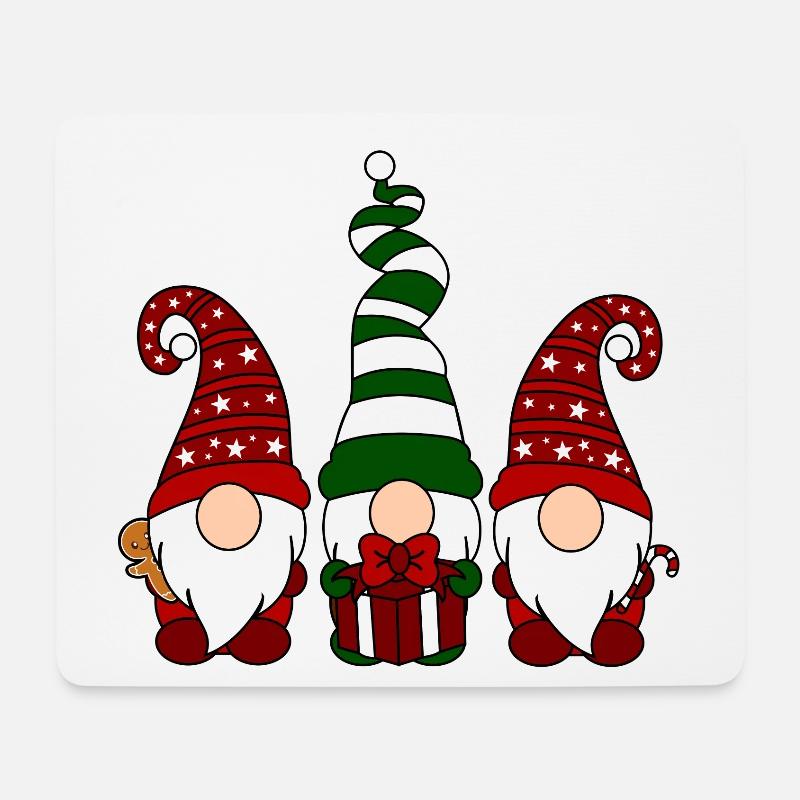 Weihnachtswichtel - Mousepad (Querformat) - Weiß