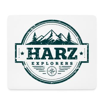 Resin Explorers | Vintage Adventure Badge - Mouse Pad (horizontal) - white - Front