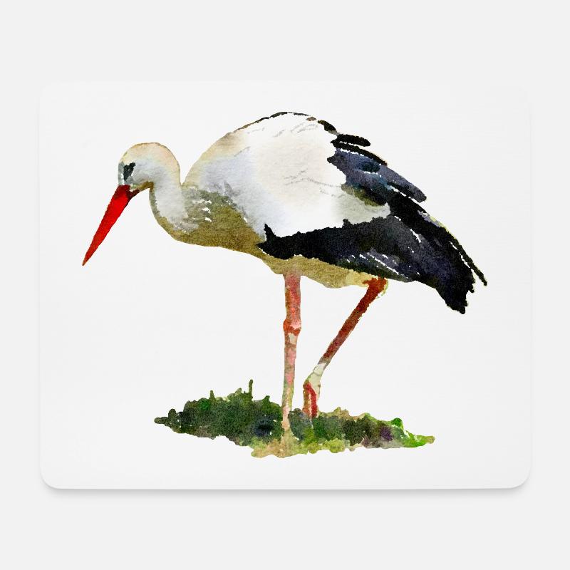 stork - Mouse Pad (horizontal) - white
