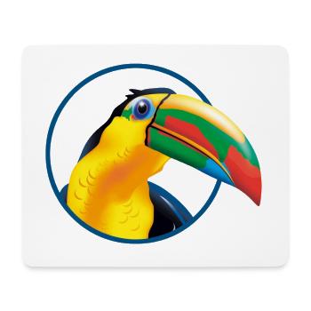 Tropical Toucan Color Explosion - Mouse Pad (horizontal) - white - Front